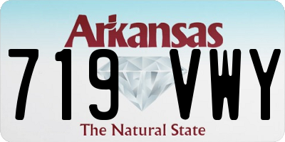 AR license plate 719VWY