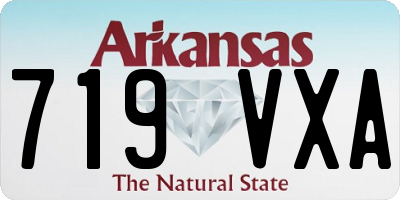 AR license plate 719VXA