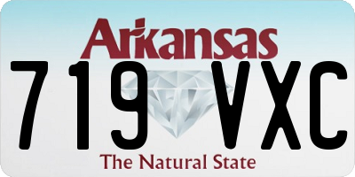 AR license plate 719VXC