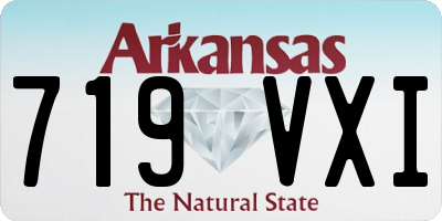 AR license plate 719VXI