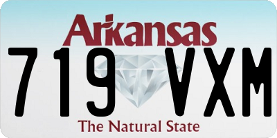 AR license plate 719VXM