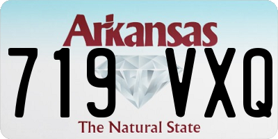 AR license plate 719VXQ
