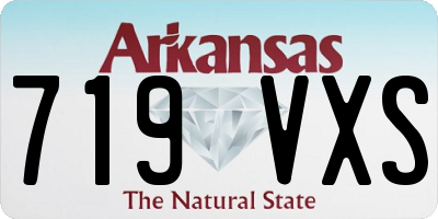 AR license plate 719VXS