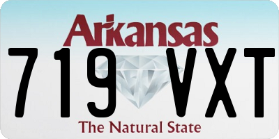 AR license plate 719VXT