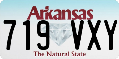 AR license plate 719VXY