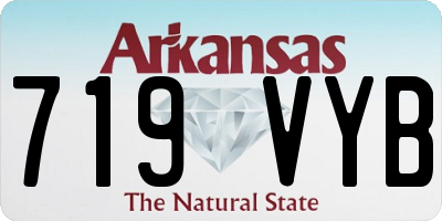 AR license plate 719VYB