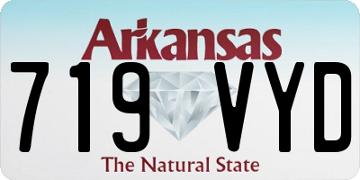 AR license plate 719VYD