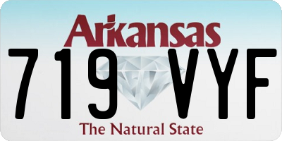 AR license plate 719VYF