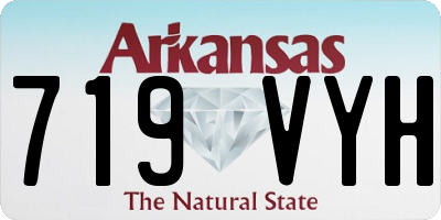 AR license plate 719VYH