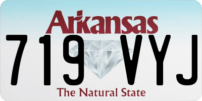 AR license plate 719VYJ