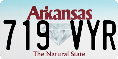 AR license plate 719VYR