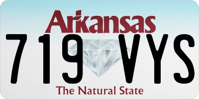 AR license plate 719VYS