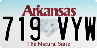 AR license plate 719VYW
