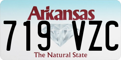 AR license plate 719VZC