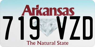AR license plate 719VZD