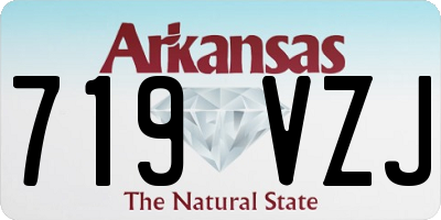 AR license plate 719VZJ