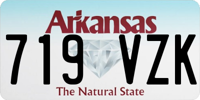 AR license plate 719VZK