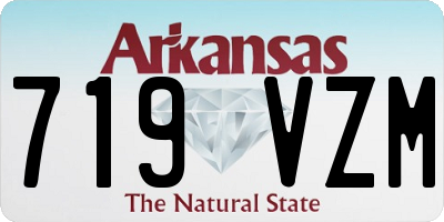 AR license plate 719VZM