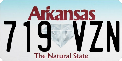 AR license plate 719VZN