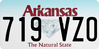 AR license plate 719VZO