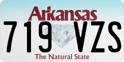 AR license plate 719VZS