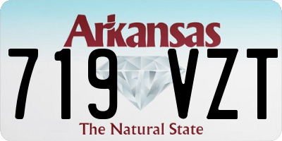 AR license plate 719VZT