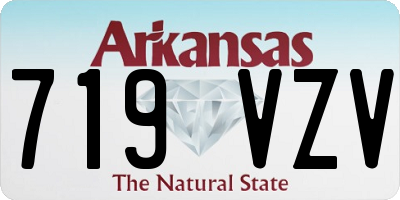 AR license plate 719VZV