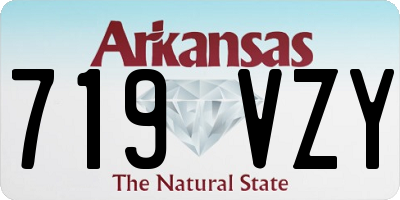 AR license plate 719VZY