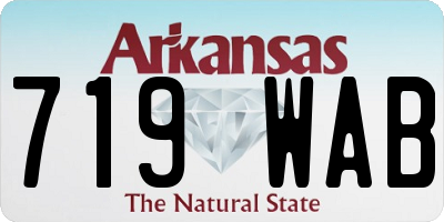 AR license plate 719WAB