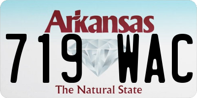 AR license plate 719WAC