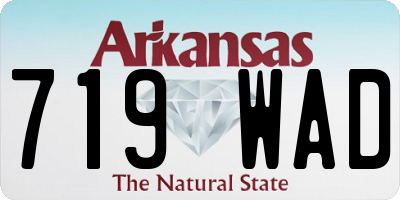 AR license plate 719WAD