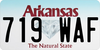 AR license plate 719WAF