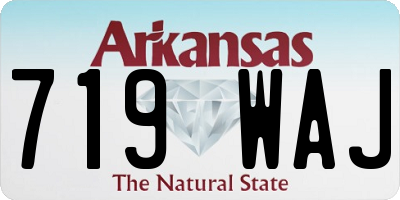 AR license plate 719WAJ