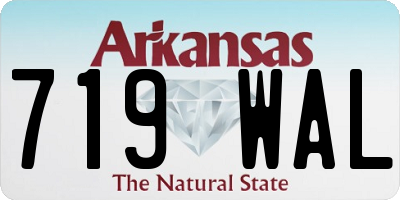 AR license plate 719WAL