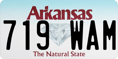 AR license plate 719WAM