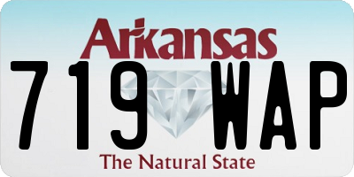 AR license plate 719WAP
