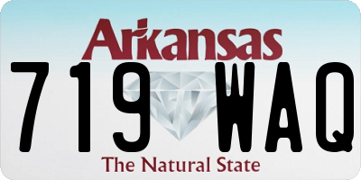 AR license plate 719WAQ