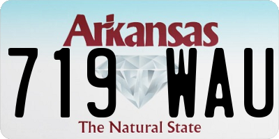 AR license plate 719WAU