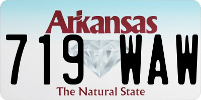 AR license plate 719WAW