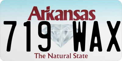 AR license plate 719WAX