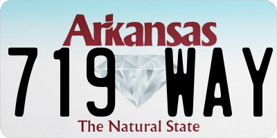 AR license plate 719WAY