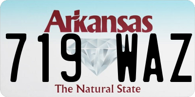 AR license plate 719WAZ