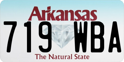 AR license plate 719WBA