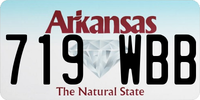 AR license plate 719WBB