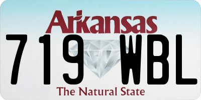 AR license plate 719WBL