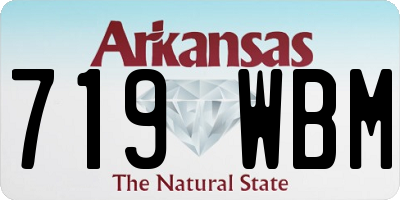 AR license plate 719WBM