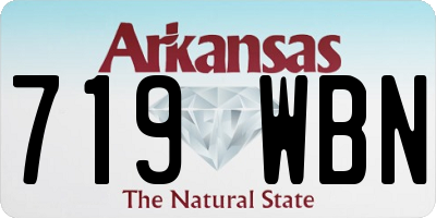 AR license plate 719WBN