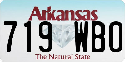 AR license plate 719WBO