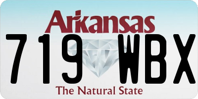 AR license plate 719WBX