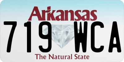 AR license plate 719WCA